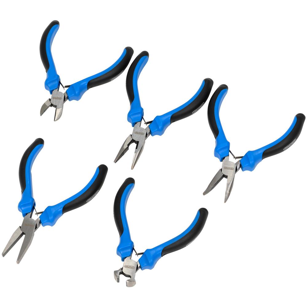 5 Piece Soft Grip Mini Plier Set