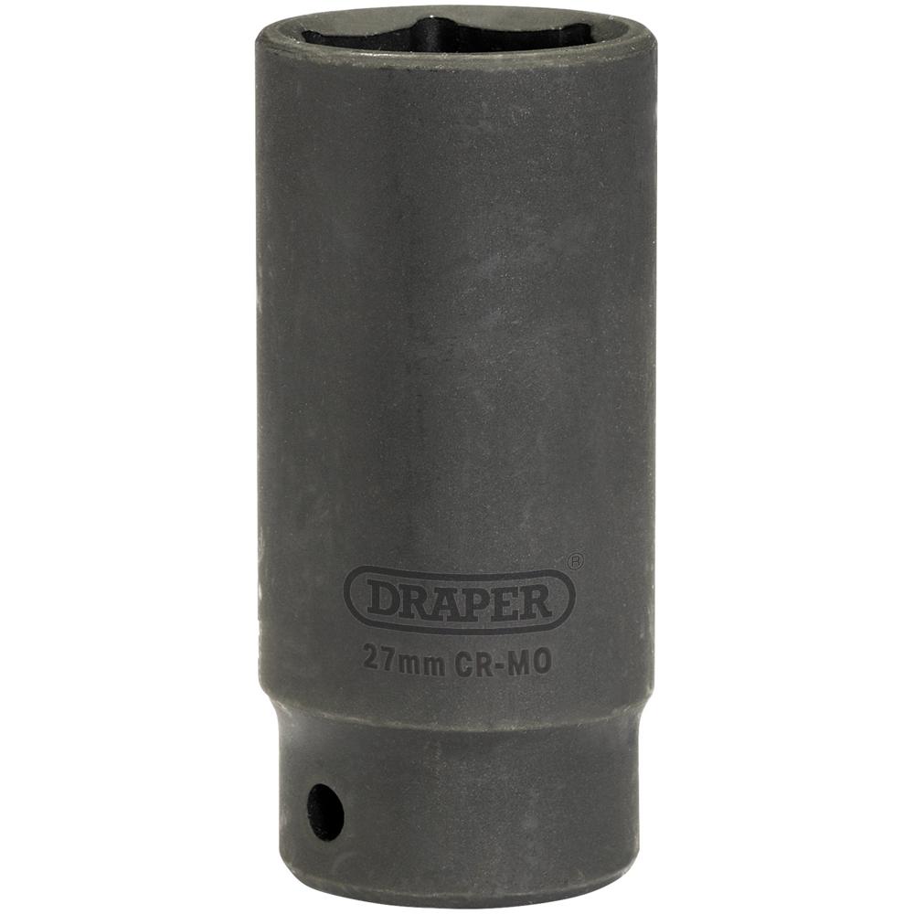 Draper Expert 1/2" Drive Hi Torq Deep Hexagon Impact Socket Metric 1/2" 27mm
