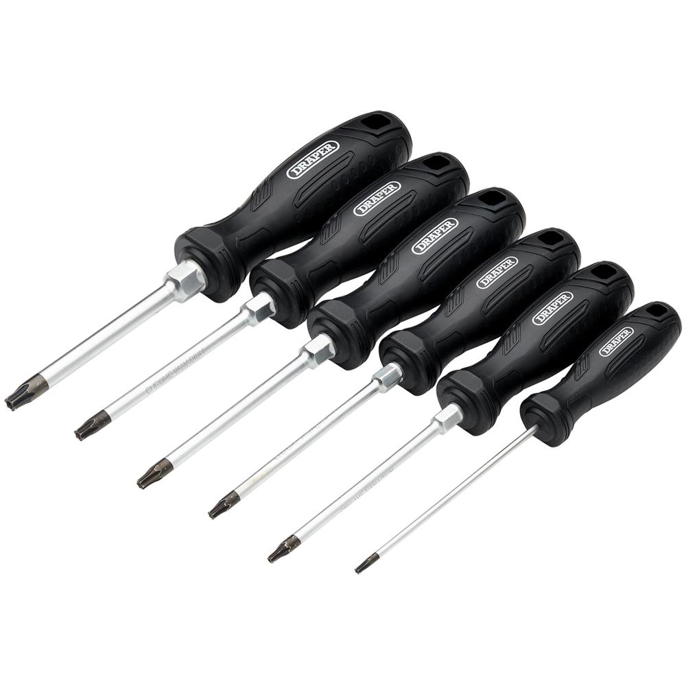 Draper 6 Piece Hard Grip Security Torx Screwdriver Set