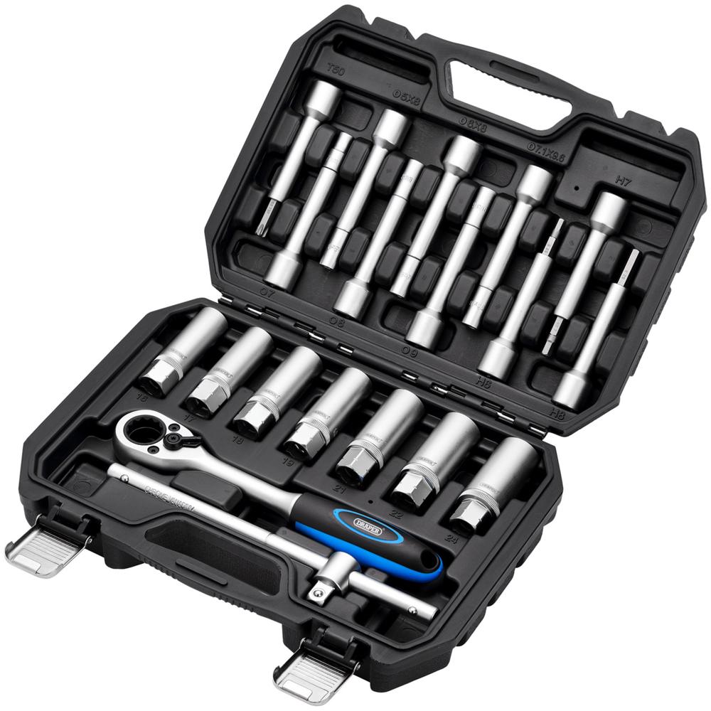 Draper 19 Piece 1/2" Drive Shock Absorber Strut Nut Socket Set 1/2