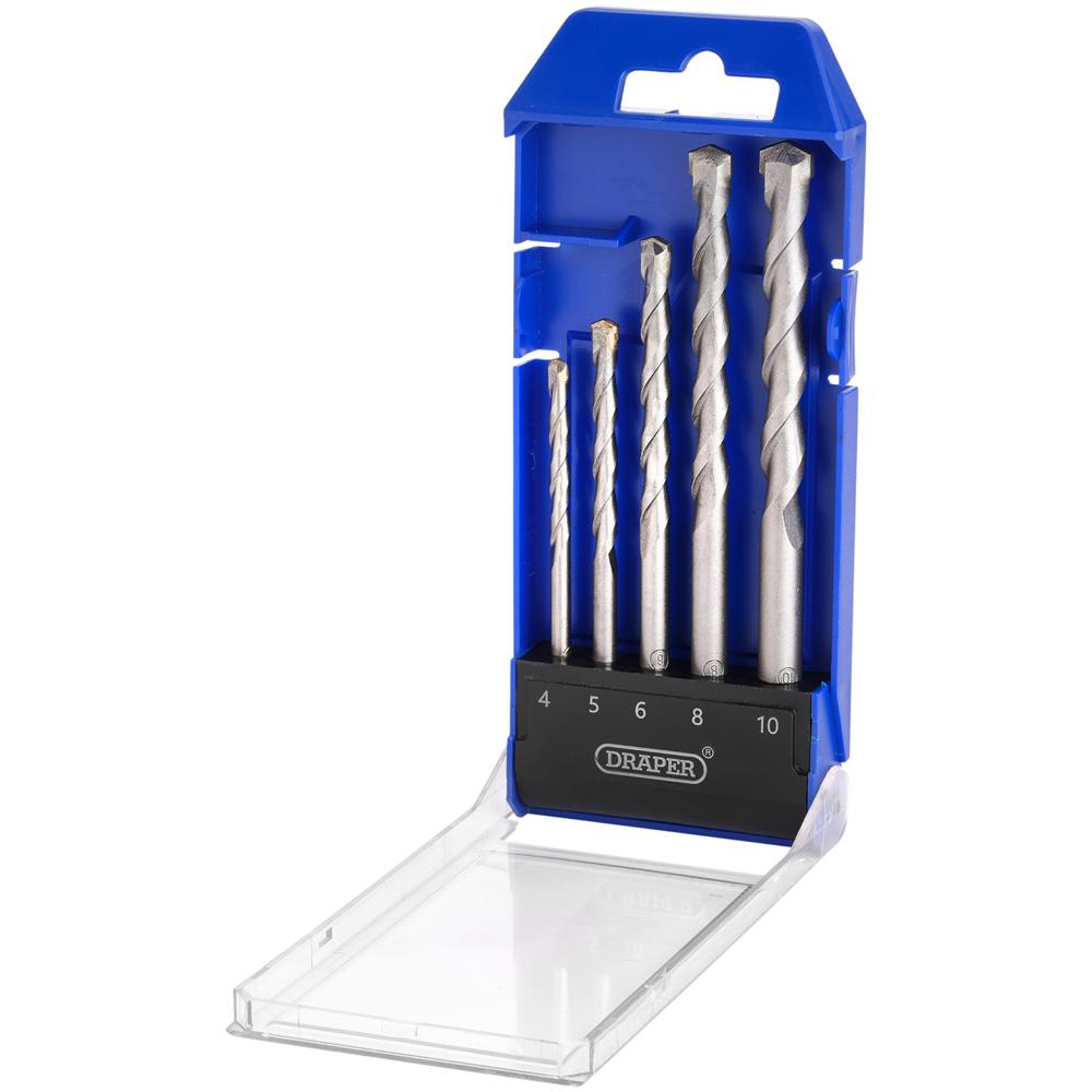 5 Piece Straight Shank TCT Masonry Drill Bit Set