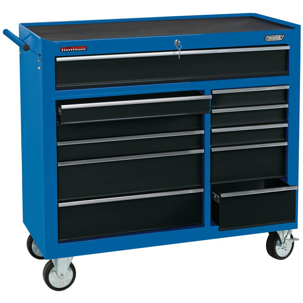 Draper 11 Drawer Tool Roller Cabinet Blue / Black