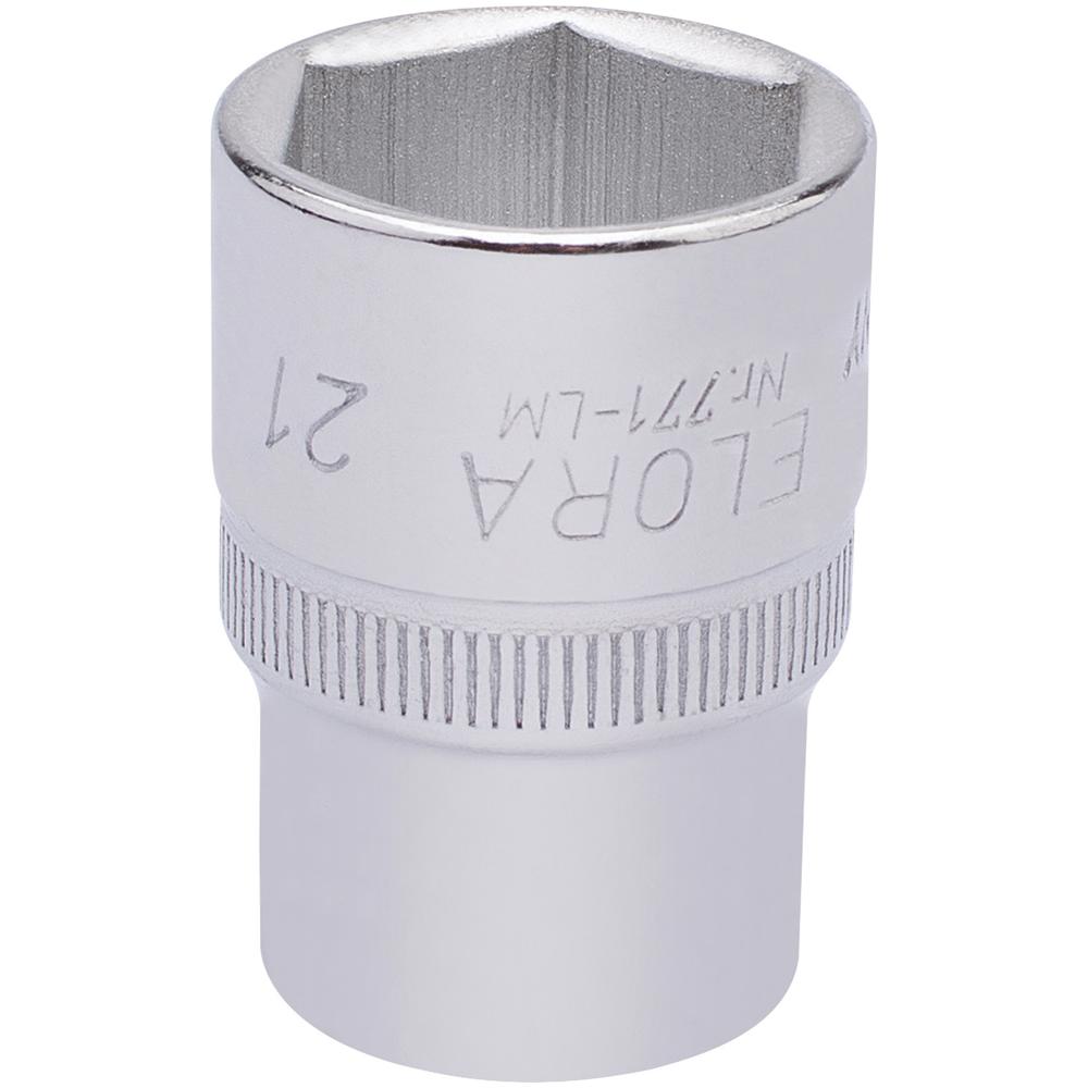 Elora 1/2" Drive Hexagon Socket Metric 1/2" 21mm