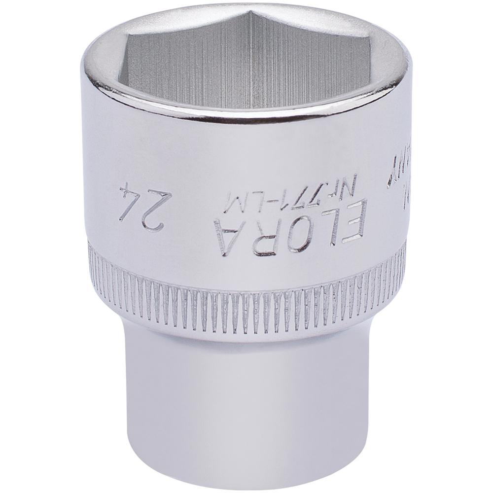 Elora 1/2" Drive Hexagon Socket Metric 1/2" 24mm