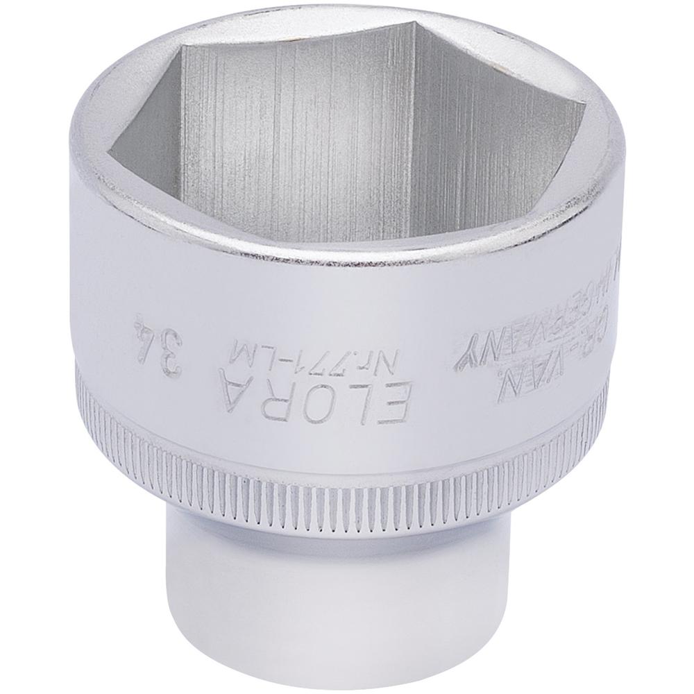 Elora 1/2" Drive Hexagon Socket Metric 1/2" 34mm