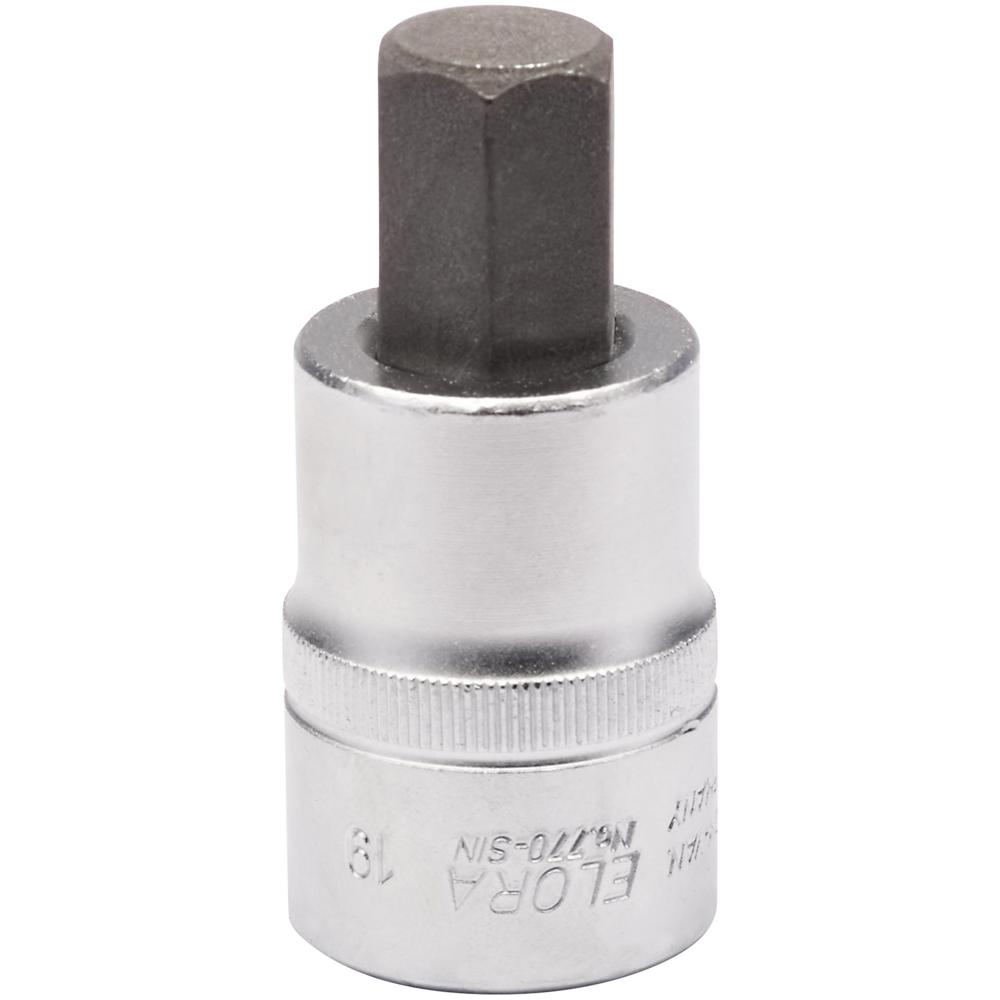 Elora 3/4" Drive Hexagon Socket Bit Metric 3/4" 19mm