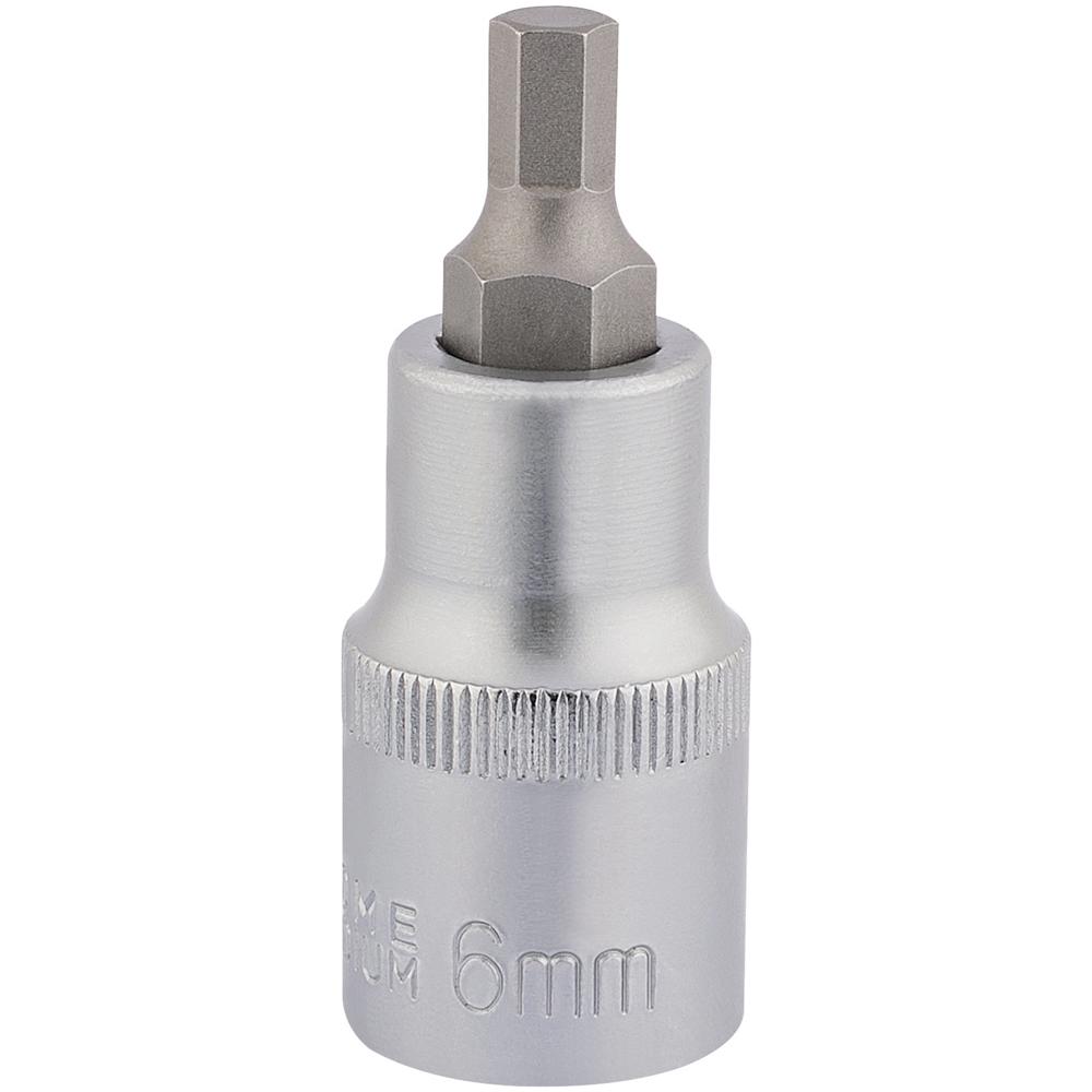 Draper Expert 1/2" Drive Hexagon Socket Bit Metric 1/2" 6mm