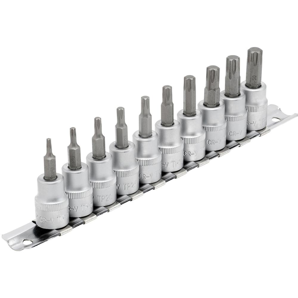 10 Piece 3/8" Drive Torx Plus Socket Bit Set