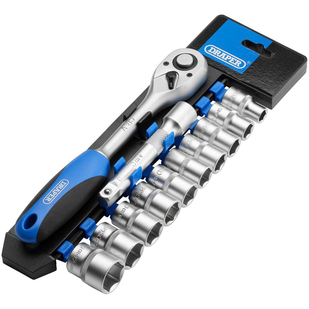 Draper 12 Piece 1/2" Drive Socket Set Metric 1/2