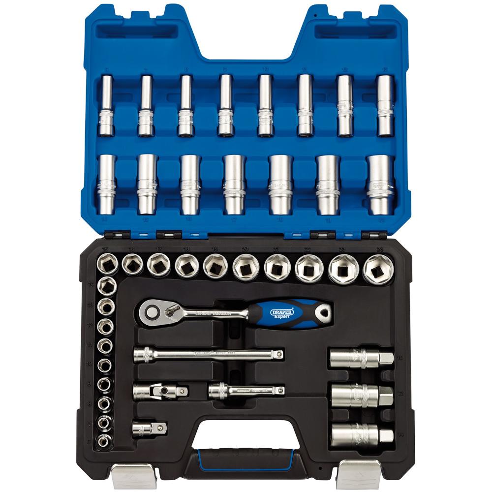 Expert 42 Piece 3/8" Drive Hex Socket Set Metric