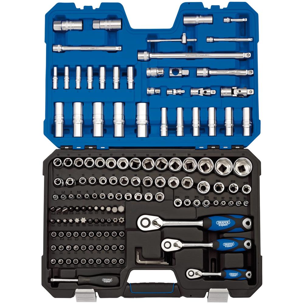 Draper 149 Piece Combination Drive Hex Socket and Screwdriver Bit Set Metric and Imperial Combination