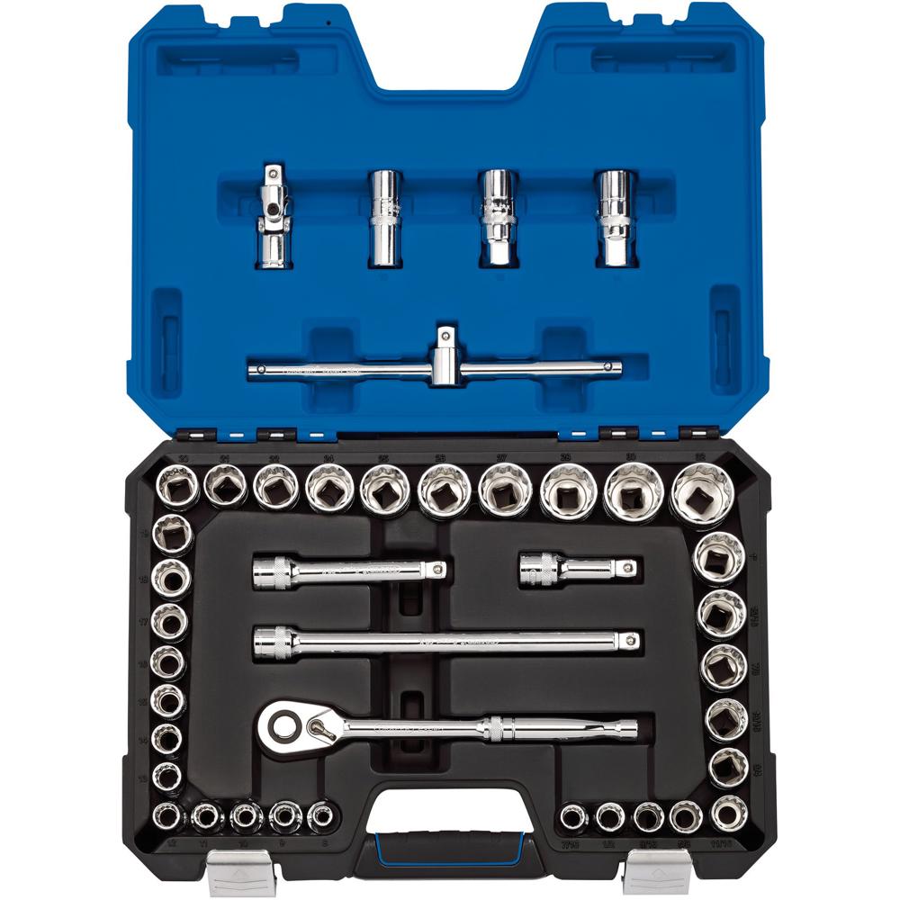 Draper Expert 41 Piece 1/2" Drive Hex Socket Set Metric and Imperial 1/2