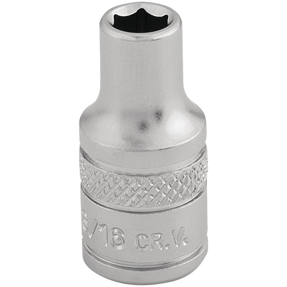 Draper 1/4" Drive Hexagon Socket Imperial 1/4" 3/16
