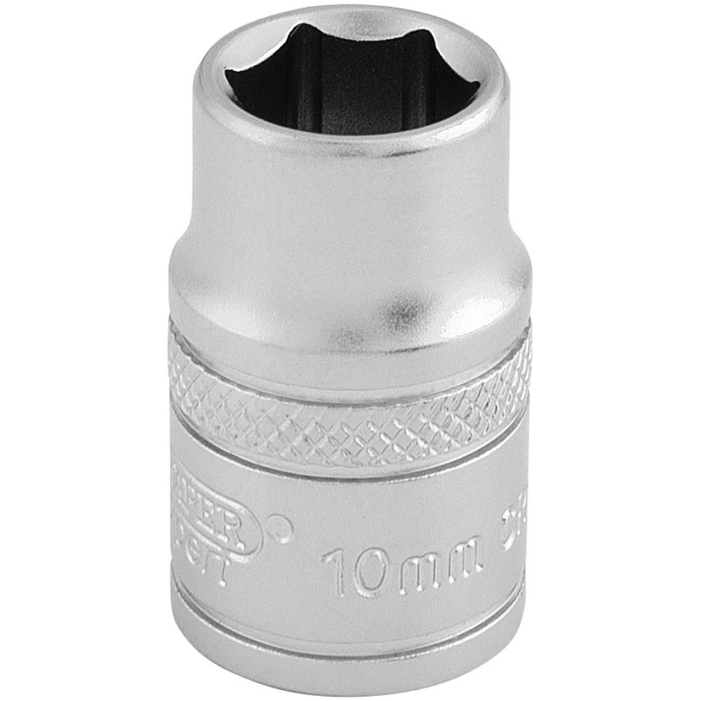 Draper 3/8" Drive Satin Finish Hexagon Socket Metric 3/8" 10mm