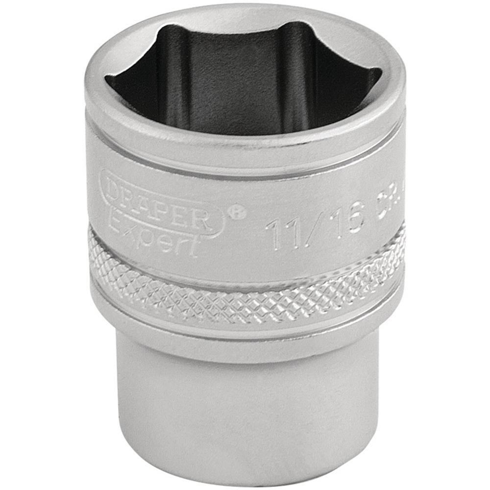 Draper 3/8" Drive Satin Finish Hexagon Socket Imperial
