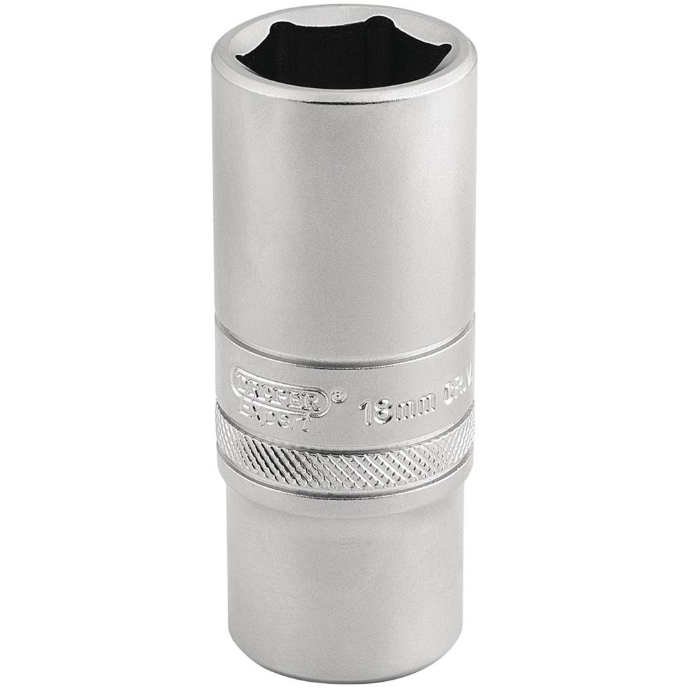 Draper 3/8" Drive Satin Finish Deep Hexagon Socket Metric 3/8" 19mm