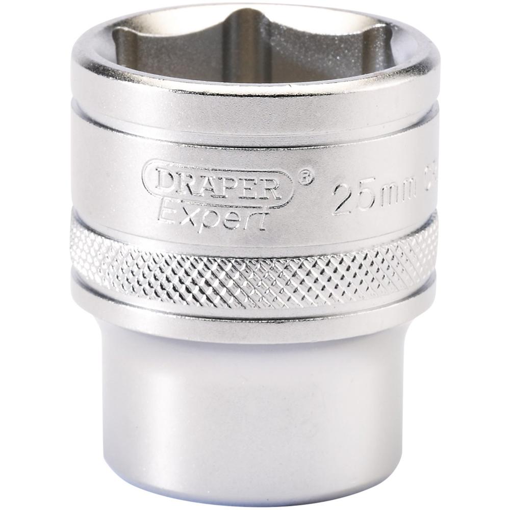 Draper 1/2" Drive Satin Finish Hexagon Socket Metric 1/2" 25mm