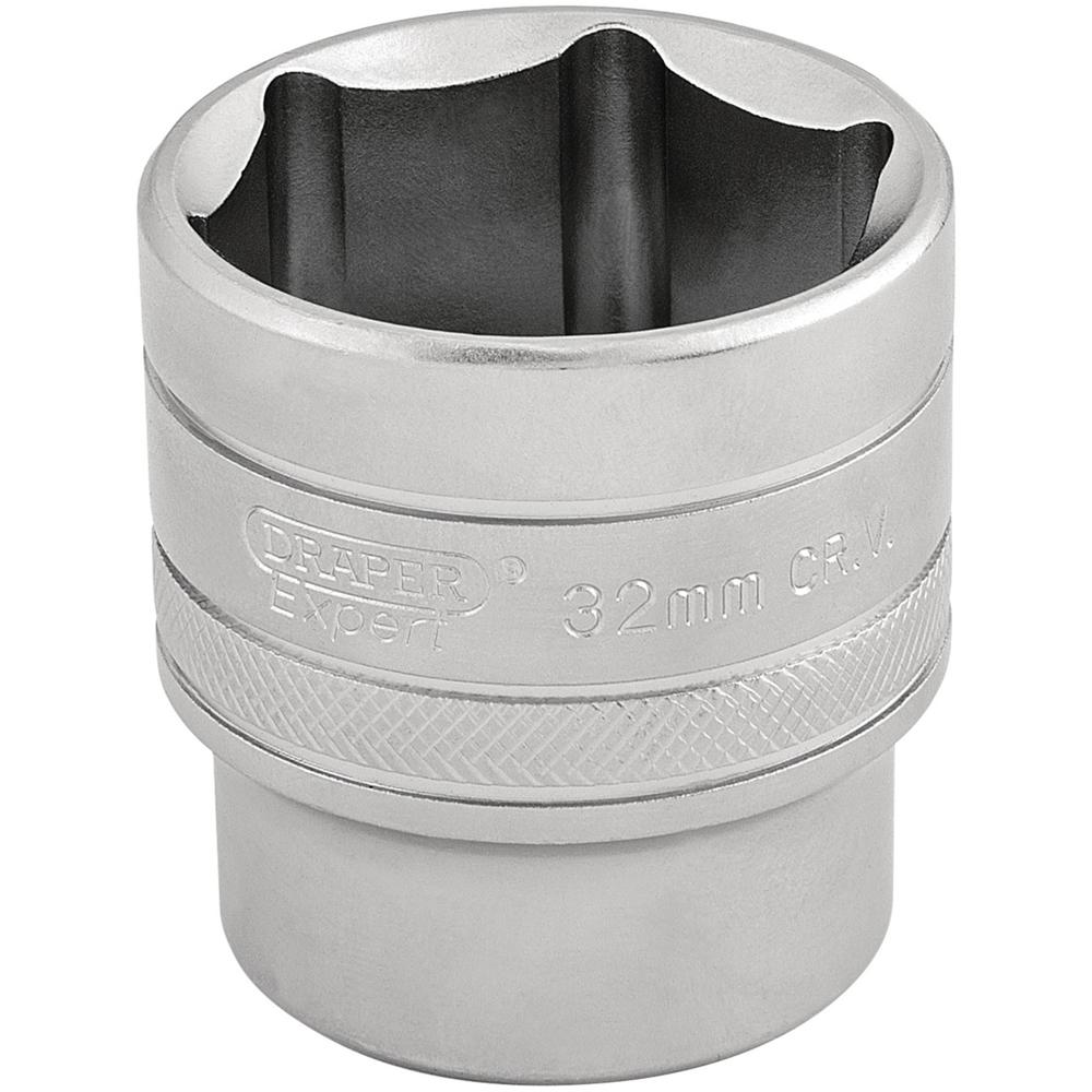 Draper 1/2" Drive Satin Finish Hexagon Socket Metric 1/2" 32mm
