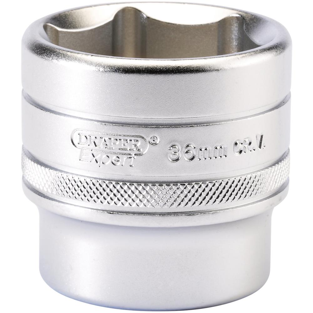 Draper 1/2" Drive Satin Finish Hexagon Socket Metric 1/2" 36mm