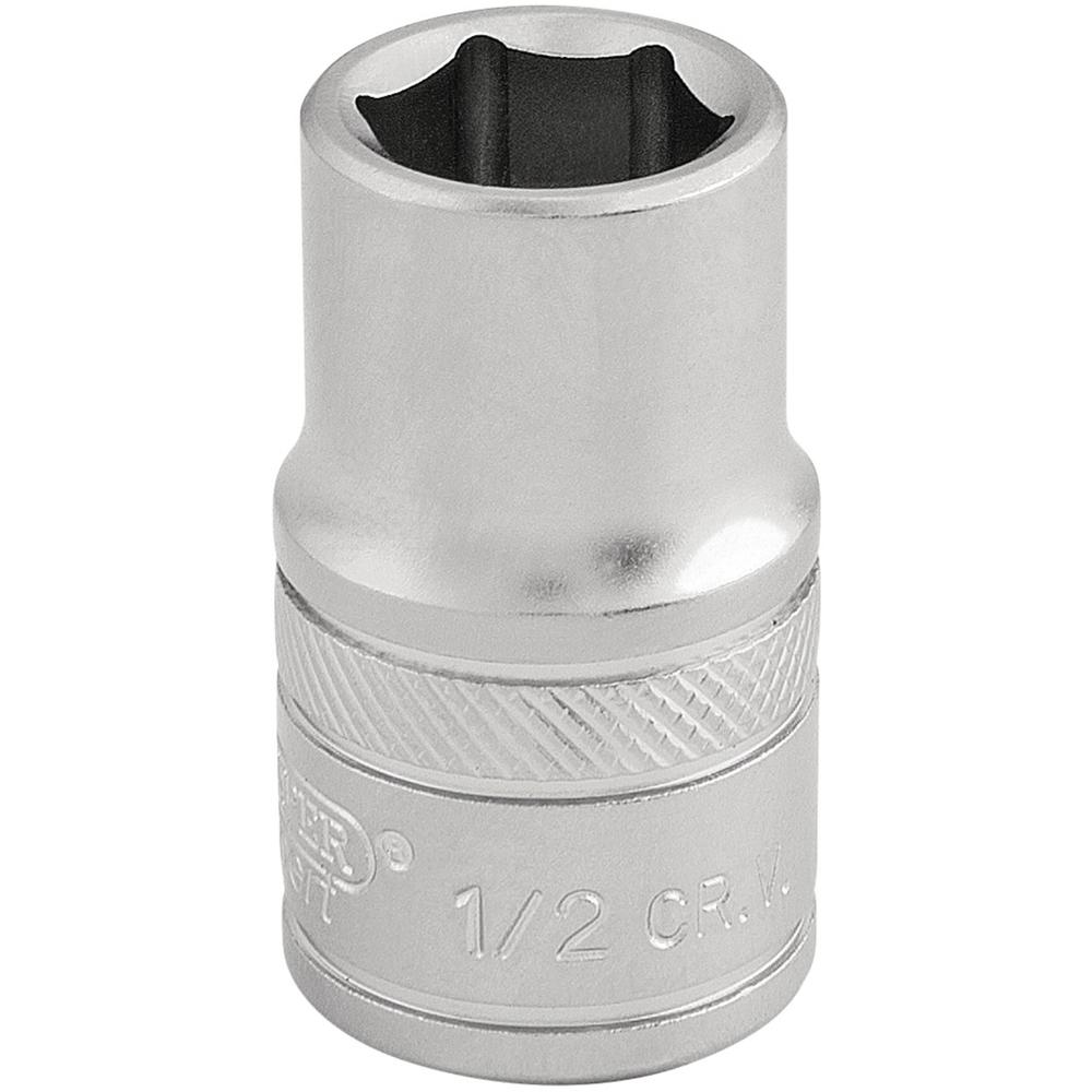 Draper 1/2" Drive Satin Finish Hexagon Socket Imperial 1/2" 1/2