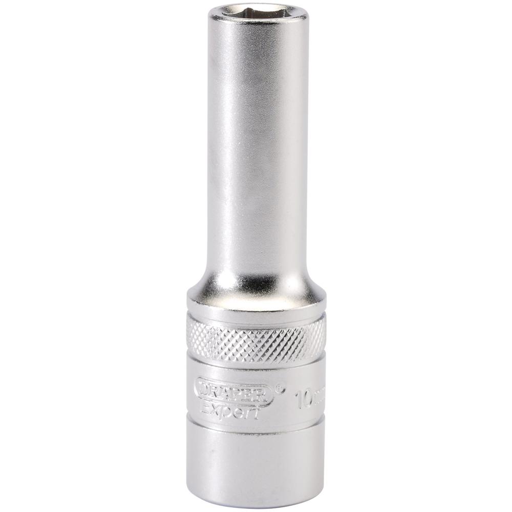 Draper 1/2" Drive Satin Finish Deep Hexagon Socket Metric 1/2" 10mm