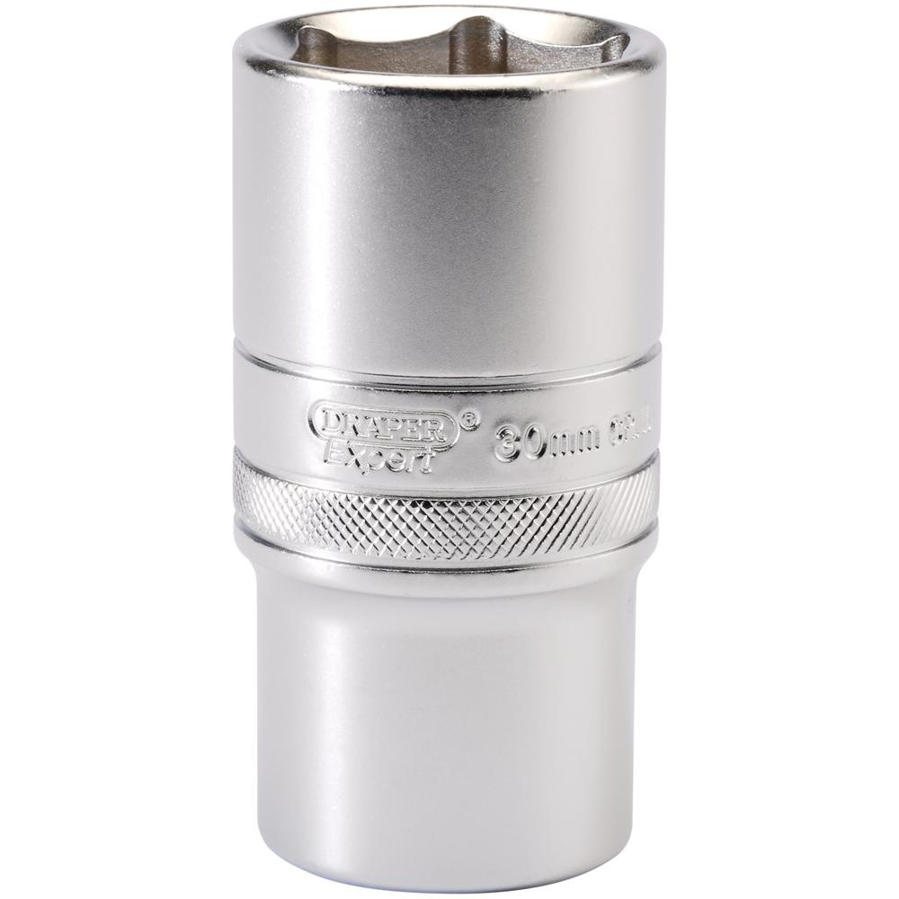 Draper 1/2" Drive Satin Finish Deep Hexagon Socket Metric 1/2" 30mm