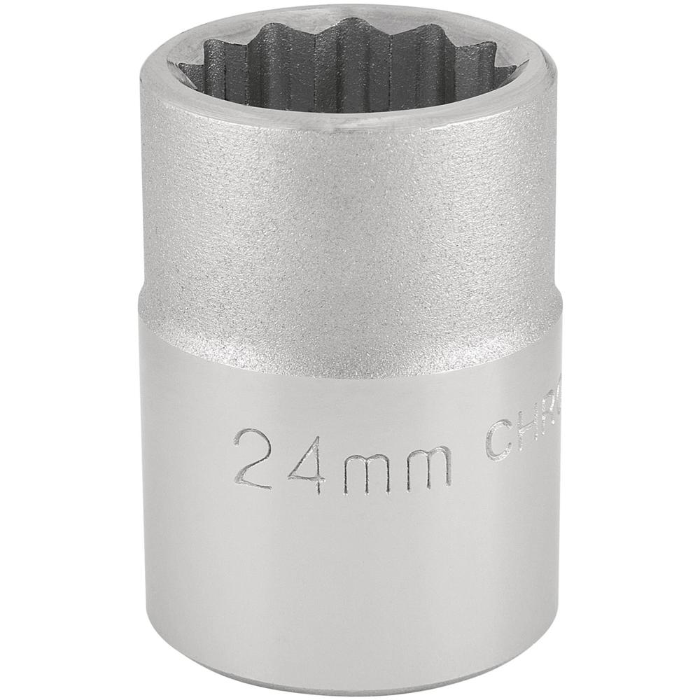 Draper 3/4" Drive Polished Finish Bi Hexagon Socket Metric 3/4" 24mm
