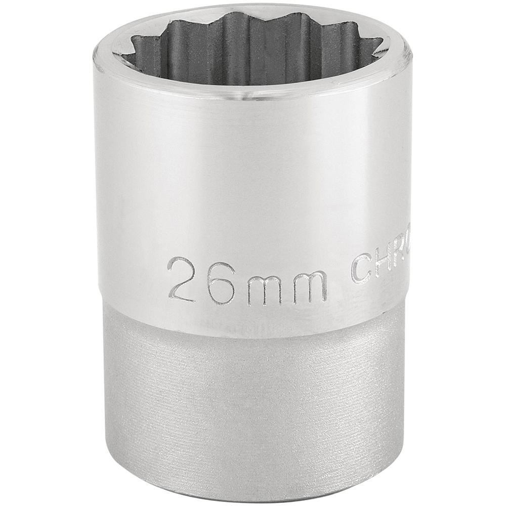 Draper 3/4" Drive Polished Finish Bi Hexagon Socket Metric 3/4" 26mm
