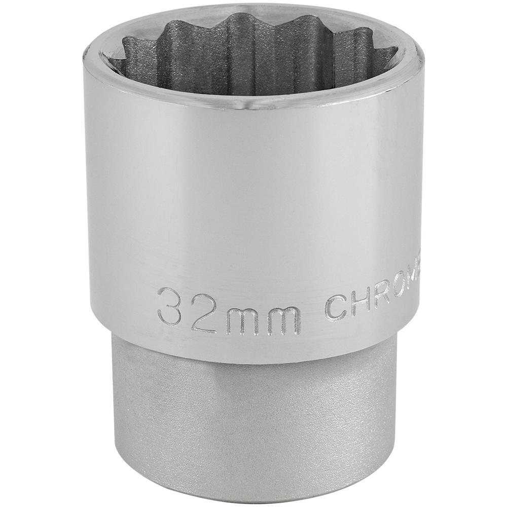 Draper 3/4" Drive Polished Finish Bi Hexagon Socket Metric 3/4" 32mm