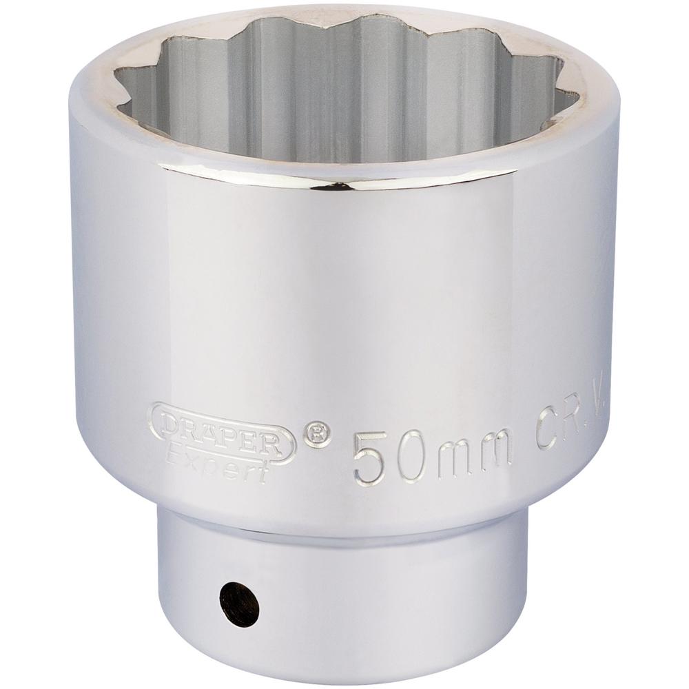 Draper 3/4" Drive Polished Finish Bi Hexagon Socket Metric 3/4" 50mm