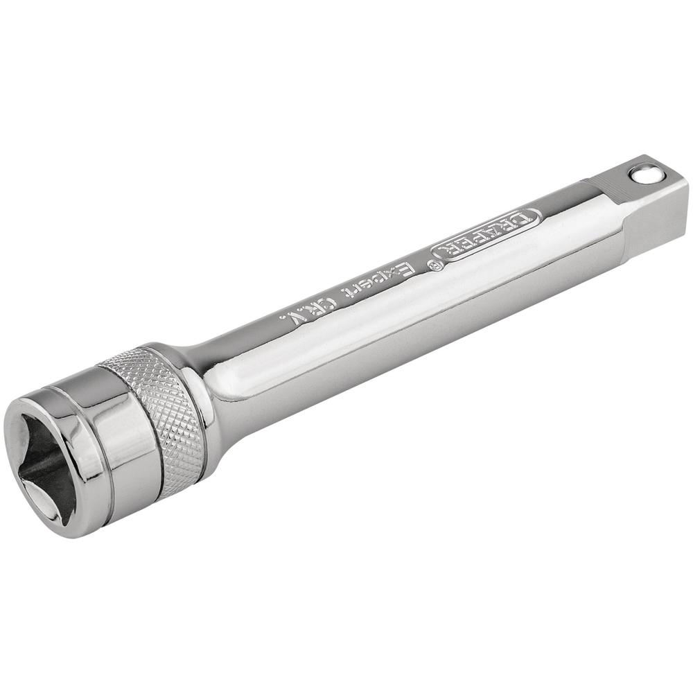 Draper 1/2" Drive Polished Chrome Socket Extension Bar 1/2" 125mm