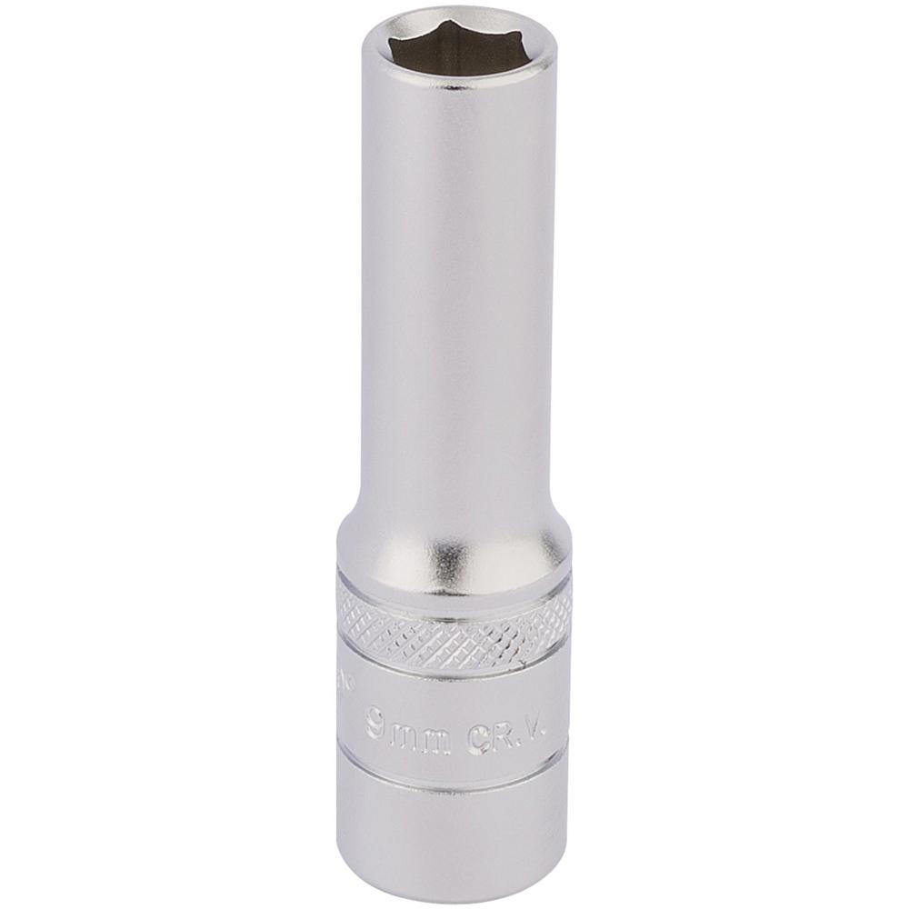 Draper 3/8" Drive Satin Finish Deep Hexagon Socket Metric 3/8" 9mm
