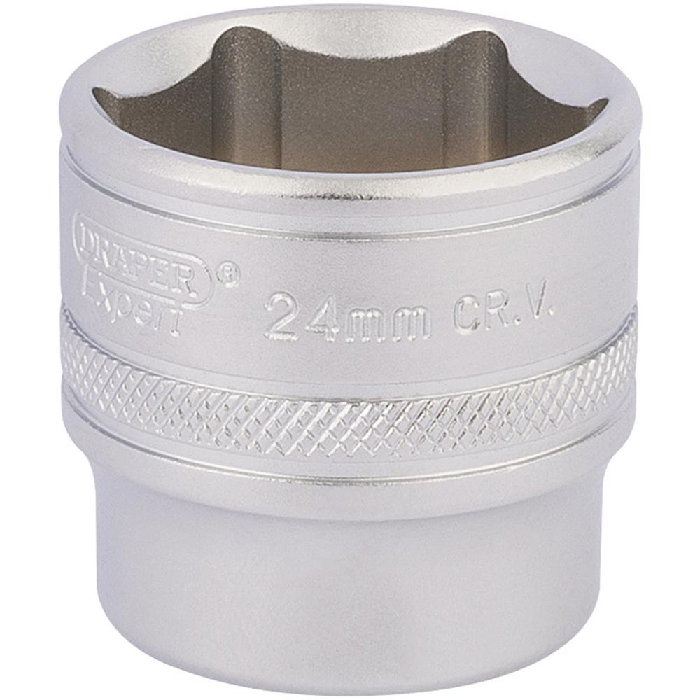 Draper 3/8" Drive Satin Finish Hexagon Socket Metric 3/8" 24mm