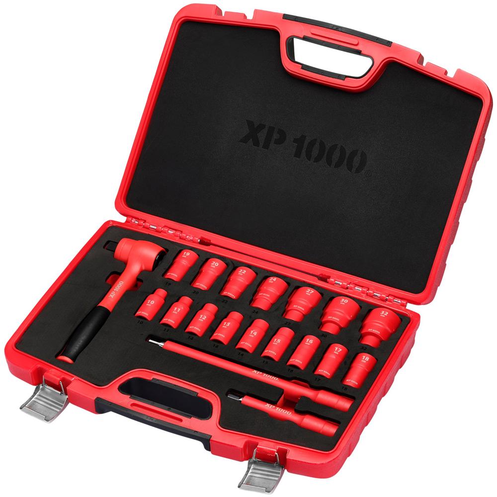 XP1000 19 Piece 1/2" Drive VDE Insulated Socket Set