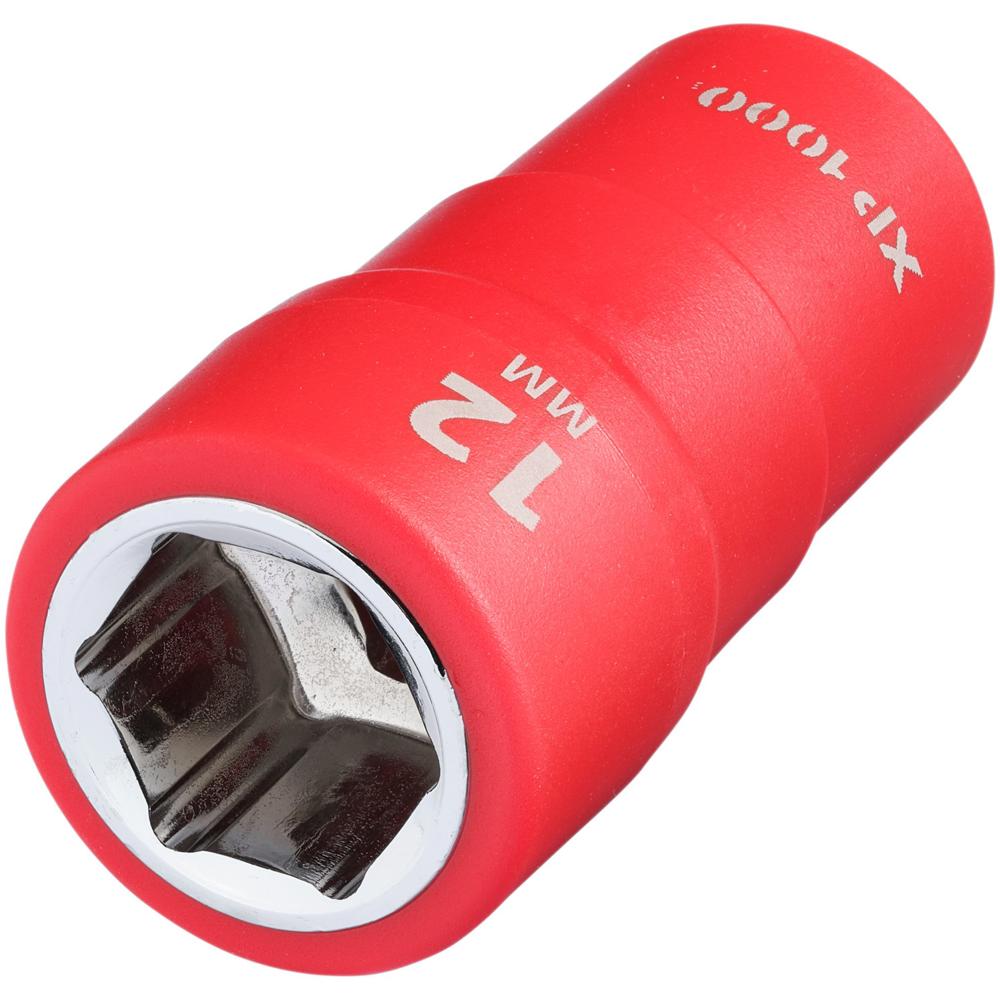 Draper XP1000 1/4" Drive VDE Insulated Hexagon Socket 1/4" 12mm