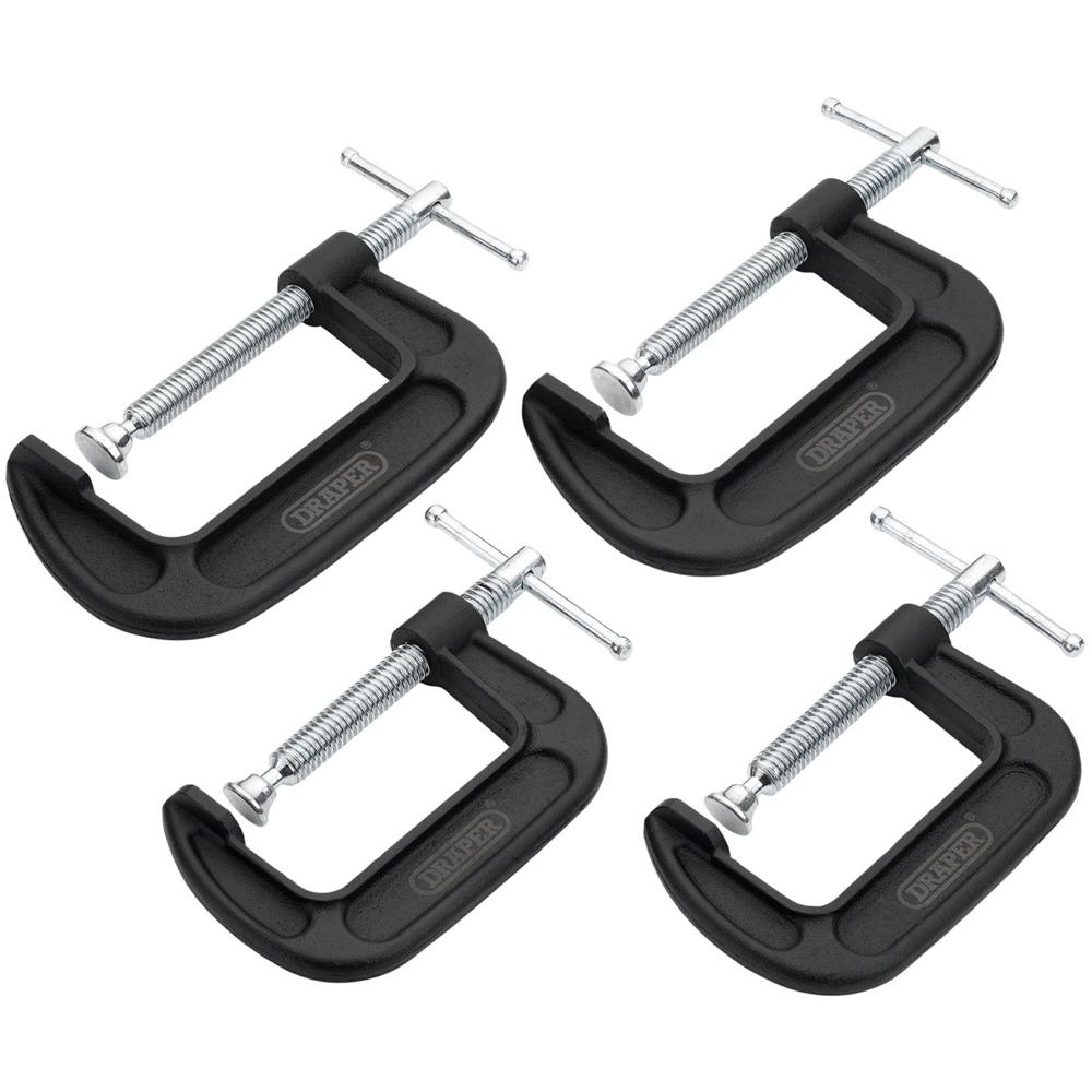Draper 4 Piece Heavy Duty G-Clamp Set