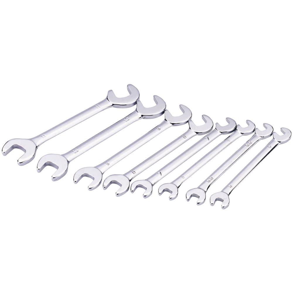 8 Piece Midget Open End Spanner Set