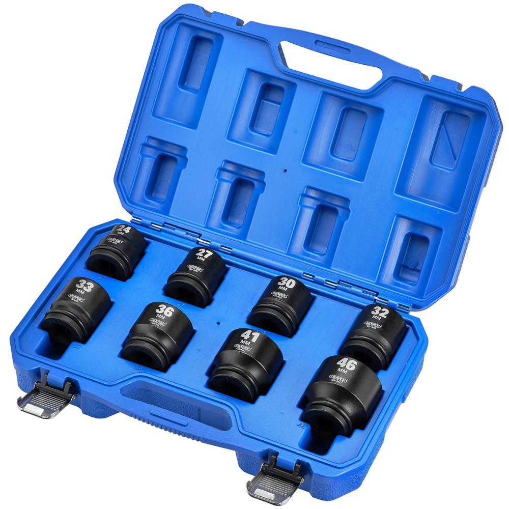 Draper HI TORQ 8 Piece 3/4" Drive Hexagon Impact Socket Set 3/4