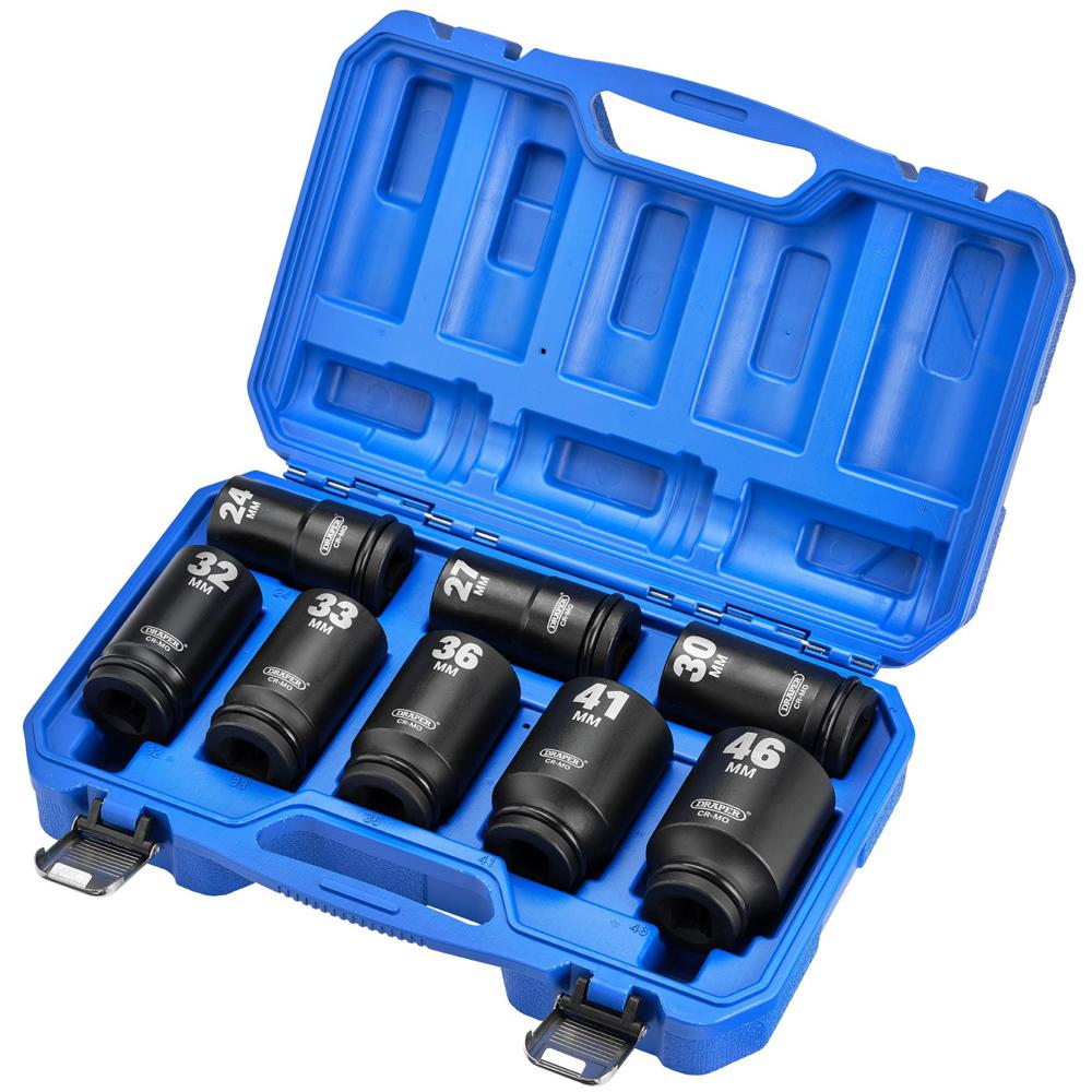 Draper HI TORQ 8 Piece 3/4" Drive Hexagon Impact Socket Set 3/4