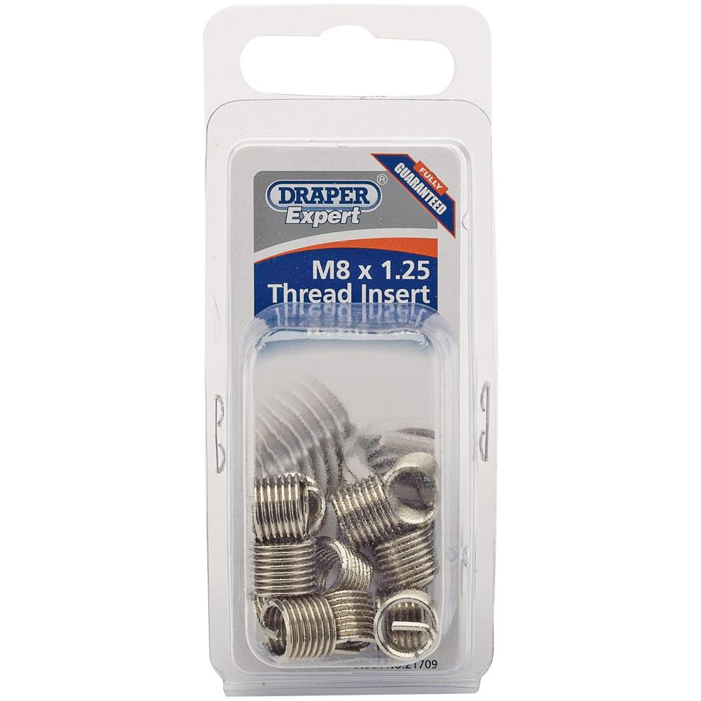 Draper Expert Thread Insert Refill Pack M8 x 1.5D 1.25mm Pack of 12
