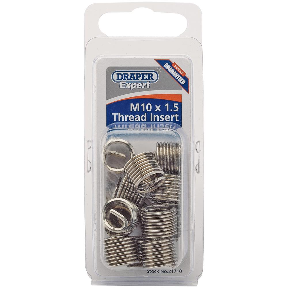 Draper Expert Thread Insert Refill Pack M10 x 1.5D 1.5mm Pack of 12