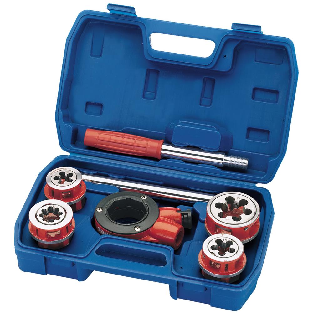 7 Piece Ratchet Pipe Threading Repair Kit Metric