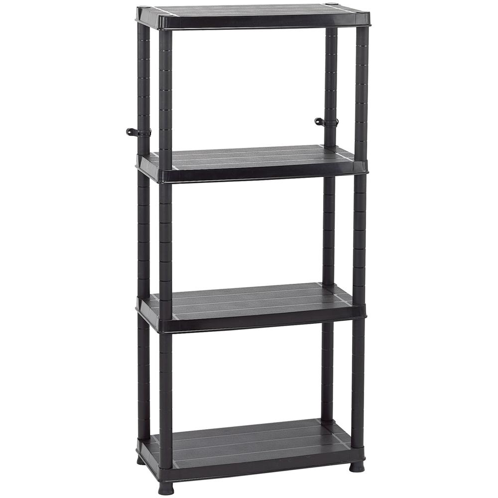 4 Shelf Plastic Shelving Unit