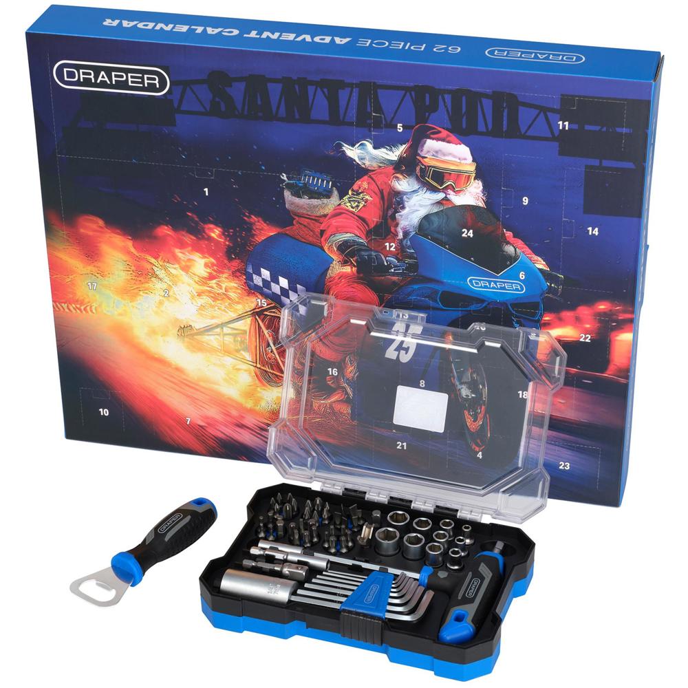 62 Piece Christmas Tool Kit Advent Calendar