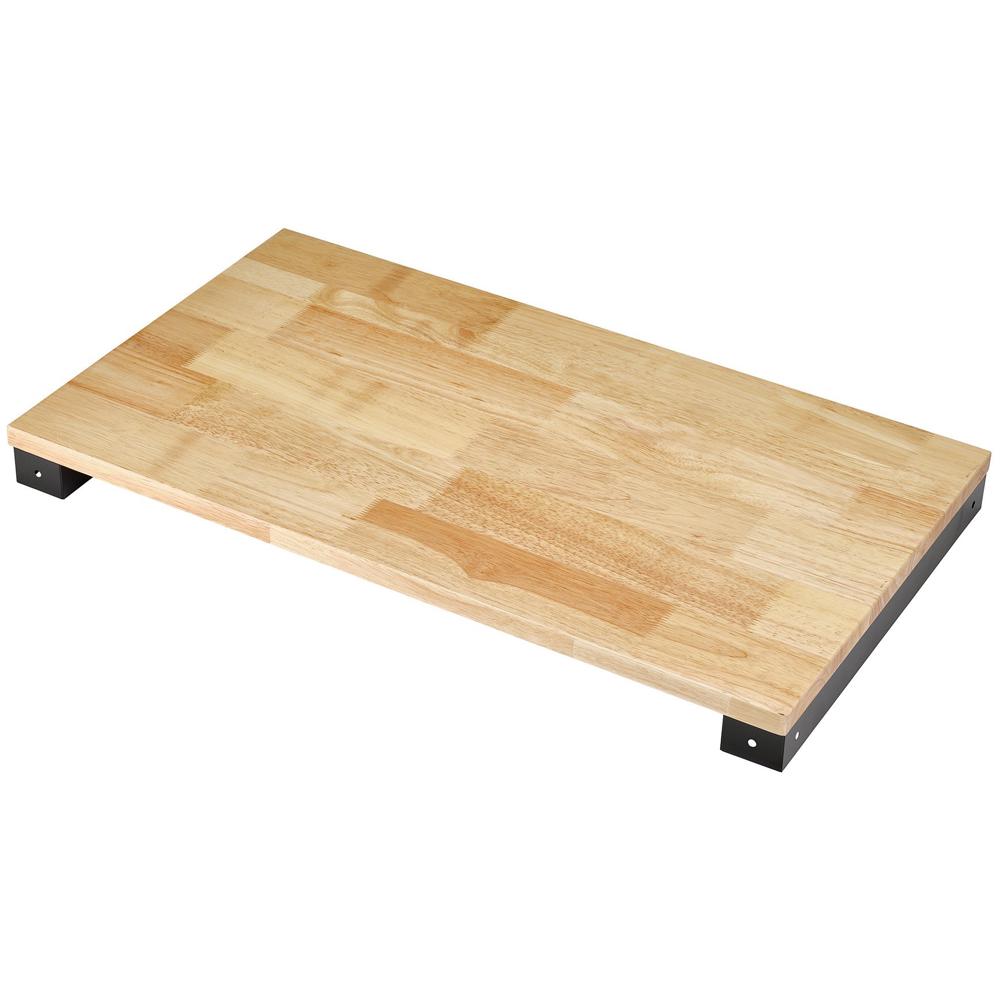 Hardwood Worktop for 3 Tier Pull Handle Tool Trolley