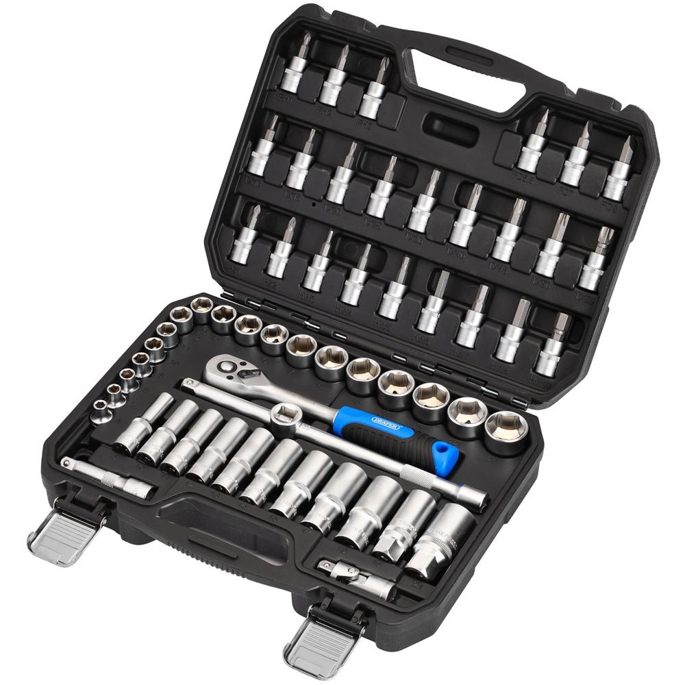 Draper HI TORQ 58 Piece 3/8" Drive Socket and Bit Set 3/8