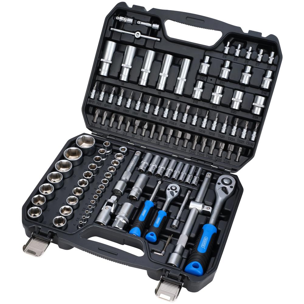 Draper HI TORQ 110 Piece Combination Drive Socket and Bit Set Combination