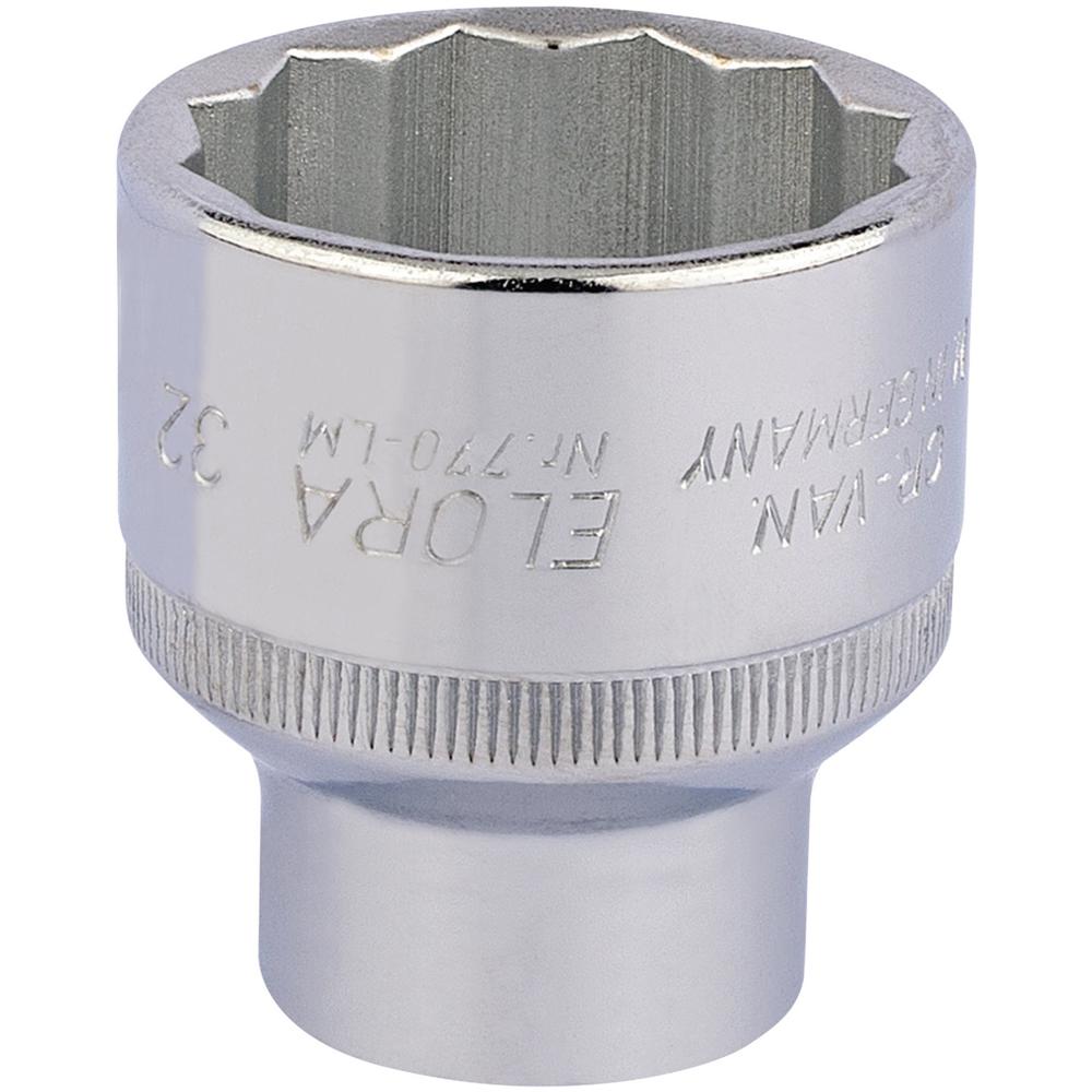Elora 1/2" Drive Bi Hexagon Socket Metric 1/2" 32mm