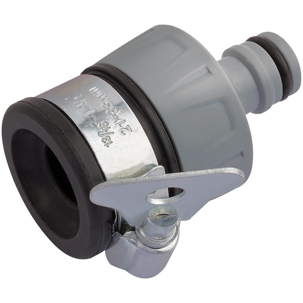 Draper Adjustable Indoor Tap Connector for Garden Hose Pipes