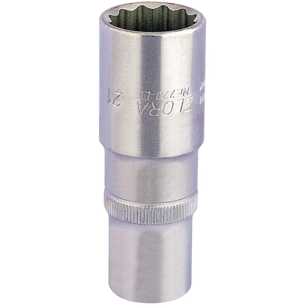 Elora 1/2" Drive Deep Bi Hexagon Socket Metric 1/2" 21mm